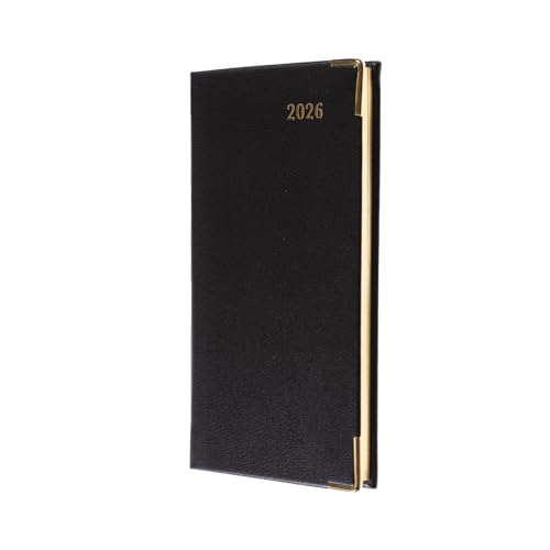 Collins - Classic - Slim 2026 12 Month Calendar Year Planner, Week-To-View with Appointments Pocket Diary - Black (CAPV.99-26)
