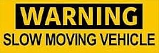 Kramer Warning Slow Moving Vehicle Sticker for Car Vinyl Decal Truck Window Vehicle Bumper Sticker Laptop Decal 9 х 3 in.