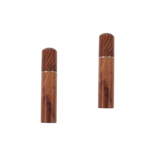 Amosfun 2 Piezas Tubo De Almacenamiento De De Palillero De Madera Envase De Moldadientes