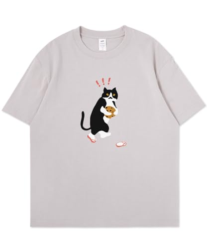 LAVDE �����Y ��T�V���c ���� �J�b�g�\�[ �L���v�����g ��������t�V���c �v���[���g�p �O���[�n ������� �R�b�g�� ����-LA164-Gray-4XL