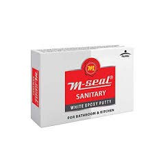 Generic M-Seal Sanitary White Epoxy Putty 200 Grams (Pack of 2)