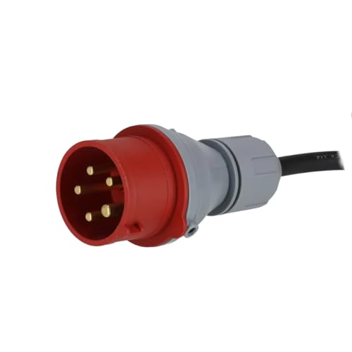 Heizlüfter Dedra 5 kW, elektrisch, 400 V, quadratisch, rot, für Räume bis 50 m²