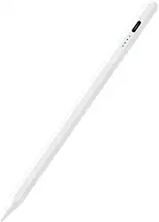 Caneta Stylus capacitiva universal para Samsung Galaxy Tab A7/A8/A9/A9 Plus - ferramenta de escrita/desenho compatível com Android/iOS, sensibilidade à pressão, pontas substituíveis (branca)