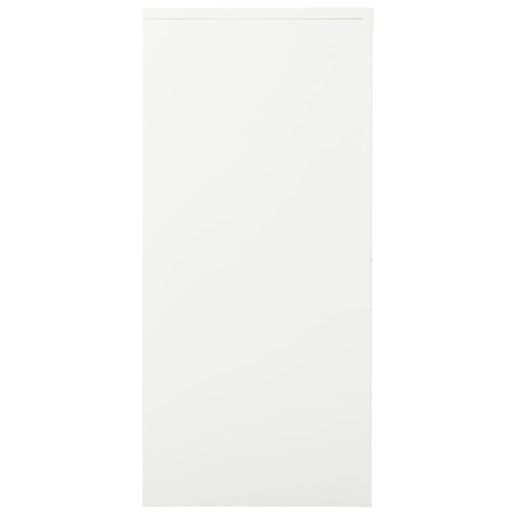 vidaXL Armario con Puerta corredera Acero Blanco 90x40x90 cm