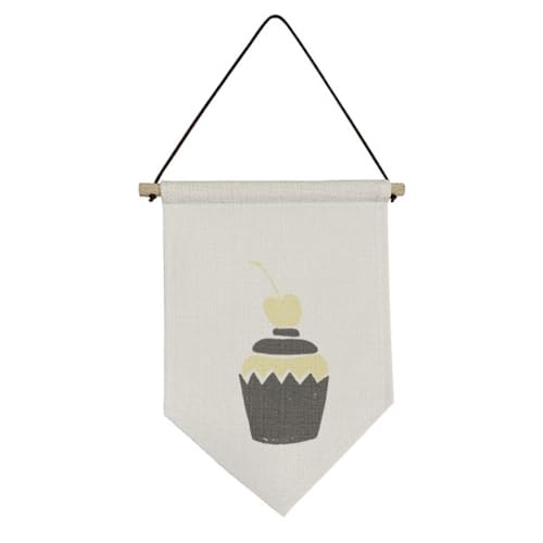 Drapeau en toile suspendre bannière tissu Love Cake déco murale