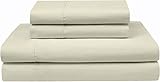 Giza Sheets Queen Size,Giza Cotton Sheets,100% Giza Cotton Sheet Set,My Dreams Giza Sheets Queen Size Giza Cotton Sheets Set 18 Inches Extra Deep Pockets (Ivory)