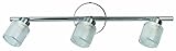 JINHH IT334A03CH9 Allure 3 Glühbirne Unterputz Schienenleuchte Chrom mit Opalglas