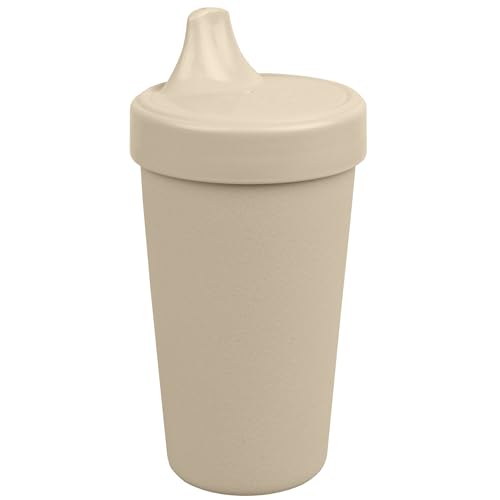 Image of Re-Play Made in USA 10 Oz. Sippy Cups for Toddlers, Pack of 1 - Reusable Spill Proof Cups for Kids, Dishwasher/Microwave Safe - Hard Spout Sippy Cups for Toddlers 3.13" x 6.25", Sand
