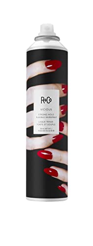 R+Co VICIOUS Strong Hold Flexible Hairspray, 9 oz/310 mL, Dark Waves Scent