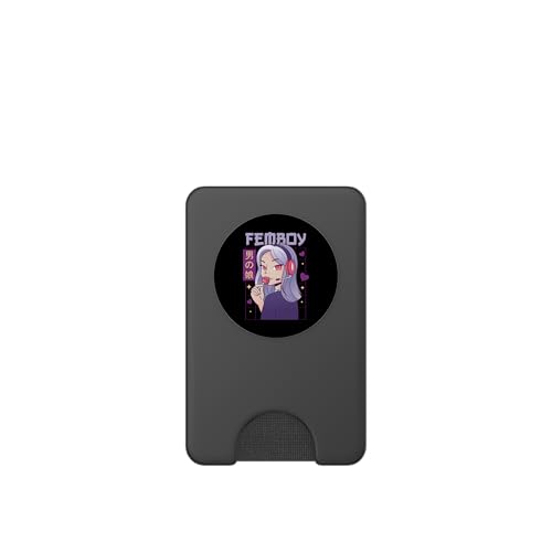 Femboy Crossdresser MTF Anime PopSockets PopWallet pour MagSafe – vue 2