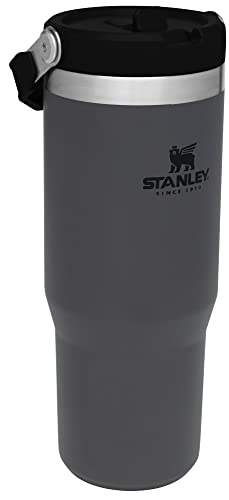 Stanley IceFlow - Vaso inoxidable 30 oz, tapa antifugas, 12 h frío