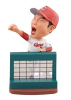 【未開封】2個セット カープ 新井監督 ボブルヘッド 人形 新井監督 ボブルヘッド 人形 2個セット 新品未開封 広島】来場者
