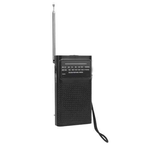 Portable AM FM Radio with Speaker Battery Powered, Compact Handheld Radio for Travel and Home Use, Strong Signal Reception, Multi Function Tuner for Outdoors