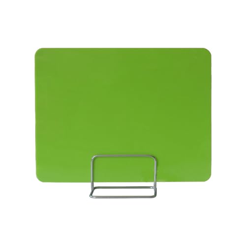 Cloison de bureau acrylique verte 40x30 cm avec clips de fixation