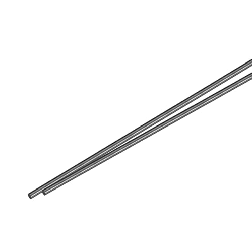 QUARKZMAN Kohlefaserstab, 5mm x 420mm für RC Auto Flugzeug DIY Werkzeug Flügelrohr Quadcopter Arm, Packung mit 2