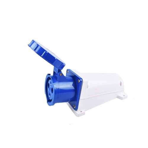 IP67 63A/125A �Y�Ɨp�v���O�ƃ\�P�b�g 3P/4P/5P �h���d�C�R�l�N�^ �d���ڑ� �Y�Ɨp�v���O 220V 380V 415V(Wall socket 3P 63A)