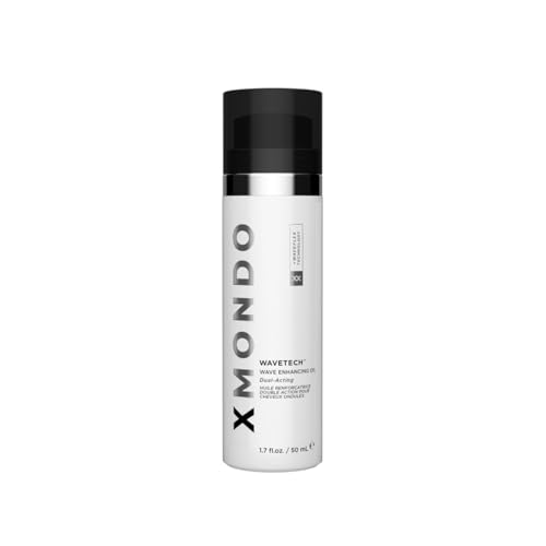 XMONDO Hair Wavetech Wave Enhancing Oil | Vegan Formula with Hemisqualane & Argan Oil for Enhanced Nourishment and Stronger Looking Hair, Waveflex Technology Nurtures Wave Patterns, 1.7 Fl Oz