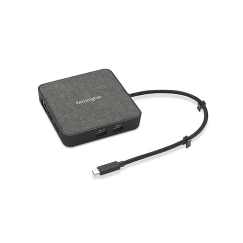 Kensington Md120U4 Docking Station Usb4 Portatile, 8K Per Doppio Monitor, Compatibile Con Thunderbolt 3/4, Pass-Through Di Alimentazione Da 100 W, 2 P