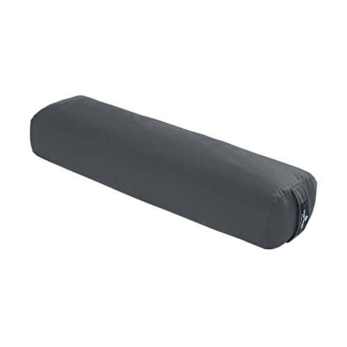 Image of Hugger Mugger Junior Yoga Bolster - Narrower Profile, Very Firm, Great for Smaller Yogis, Heart-Opening poses or Under the Knees, Handmade in USA