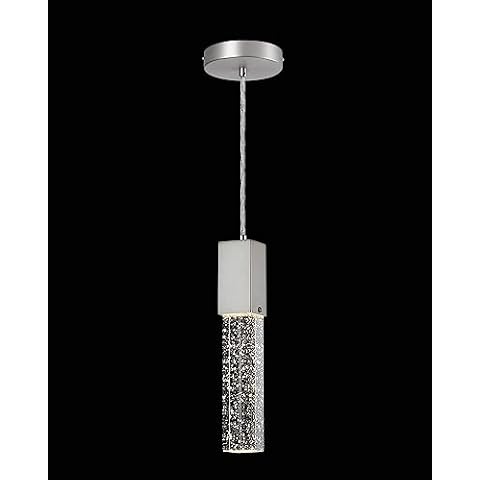 Mecgirn Modern Crystal Pendant Lights for Kitchen Island, Brushed Nickel Pendant Light Fixtures 1-Light, Bubble Crystal Pendant Lighting for Bar Over Sink, GU10 Base (Bulb Not Included) Cover