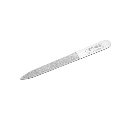 REMOS Lime à ongles diamant en acier inoxydable - côté fin et rugueux 10 cm