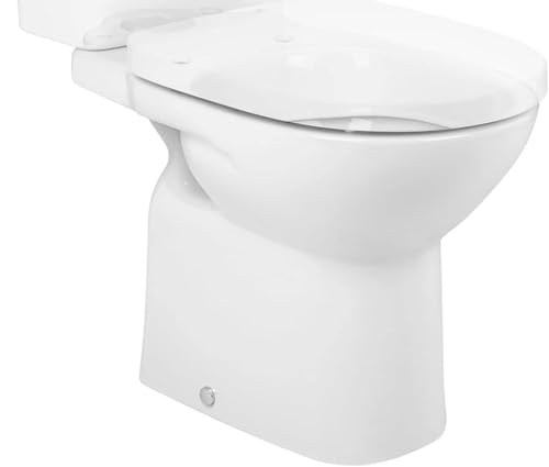 Roca A34299K000 - Taza Salida Suelo, Coleccion Debba Round, color Blanco (NO INCLUIDOS ASIENTO Y CISTERNA)
