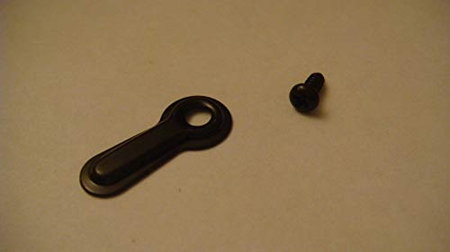 Image of 50 Black Plated Ridged Picture Frame 3 /4 inch Turn Buttons with 50 of #3-3 /8 inch Black Screws