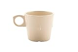 GET DC-101-IR-EC Melamine Stackable Conic Coffee/Tea Cup, 7.5 Ounce, Ironstone (Set of 4)
