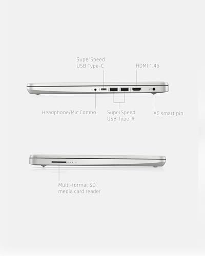 HP 14" Laptop HD AMD Ryzen 5 5500U 32GB RAM 1TB SSD miniatura 5