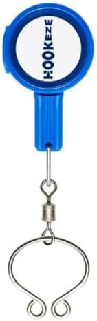 HOOK-EZE Fishing Knot Tying Tool (1 Pack), Fly Fishing Accessories Tie Fishing Line to Hooks, Fishing Gear and Equipment, Fishing Gifts Stocking Stuffers & Gadgets Tackle for Men (Blue)