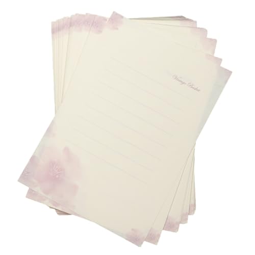 Invitaciones de cartas sin torcerse usando papel de papelería de 5.7 x 8.3 pulgadas alineado