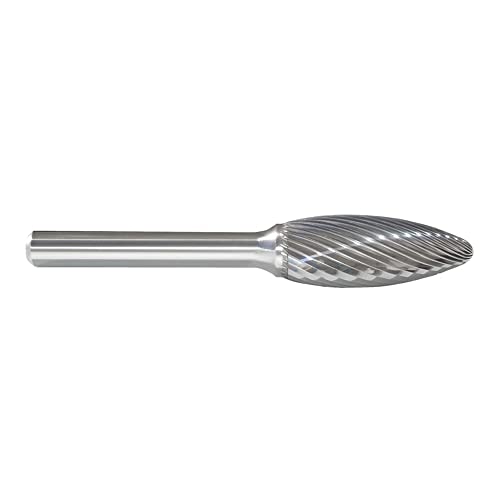 Flame Bur Carburo 1/4" Corte Simple MONSTER