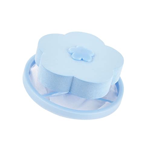 Filtro Flutuante Coletor de Pó e Fiapos Para Máquina de Lavar Flor Azul e Rosa Deixa Suas Roubas Liv