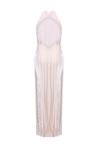 PATBO, Celeste Knit Gown, M, Off White — view 3