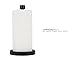 Ivilon Countertop Paper Towel Holder - Modern End Cap Minimalist Design - Fits All Paper Towel Roll Sizes - Color Black