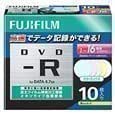 Fujifilm DDRP47HX10 M 16X Data DVD-R Color Mix Printable 10-Pack ...