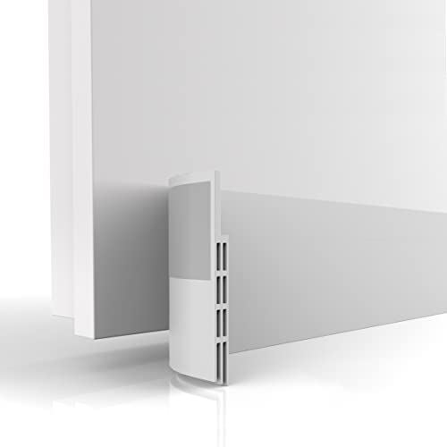 Türdichtung Zugluftstopper Haustür, IDEALCRAFT Zugluftstopper für Türen 100cm, Türdichtung Selbstklebend silikon türdichtung für tür dämmung, türdichtung weiß gegen Insekten Lärm & Staub… Cover