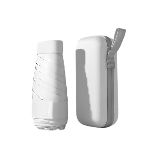 Mustarpicking UPF50+ Mini Travel Sun Umbrella for Purse With Case,Small Compact UV Umbrella Protection Sun,Lightweight Portable Parasol Windproof for Women Men Kids