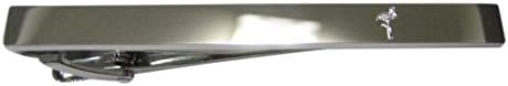 Kiola Designs Silver Toned Etched Sleek Flamingo Bird Tie Clip image 3