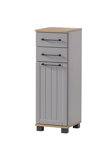 Schildmeyer Unterschrank Jelda 154217, platingrau/Eiche Landhaus Dekor, 30,3 x 32,6 x 88,1 cm Schildmeyer Unterschrank Jelda 154217, platingrau/Eiche Landhaus Dekor, 30,3 x 32,6 x 88,1 cm