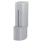 リッチェル(Richell) ホバー マグネット泡ディスペンサー 500 グレー 1個 110048 ディスペンサー 片手 詰め替え プッシュ 浮かせる 下から出る ハンド ソープ お風呂 収納 プラスチック サイズ/6.6×10.4×23H(cm) 容量/500mL 材質/ポリプロピレン他 耐荷重/1kg