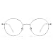 Cyxus Retro Round Blue Light Filter Glasses Vintage Anti Eyestrain Redness Metal Frame (8090T18, Silver Frame)