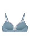 Sujetador Triangular Padded Spring Cotton Collection Azul