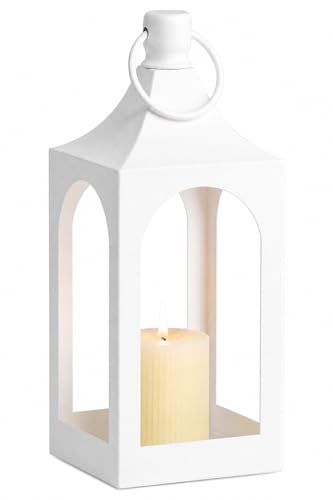 MOZEAL 15" Medium Grace Spire Hanging Lantern - White Heavy