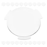Holibanna 50pcs Vr Lenses Replacement Plastic 3D Glasses Lens with Light Feature, 25mm Diameter, 45mm Focal Length, Compatible with Gaming Consoles for Group Activities
