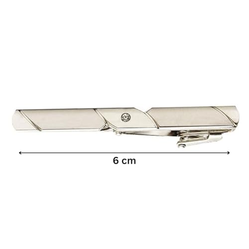 Image of TIE STUDIO Men's Metal tie pin | pack of 1 | Alloy Steel | Superior finishing | Packaging - Black box