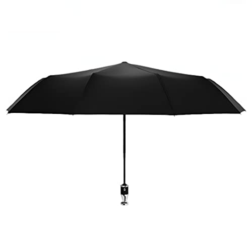 ginoya brothers UV Protection Umbrella, Automatic Open Hook Handle Stick Golf Umbrellas for Rain, Sun & Wind Protection