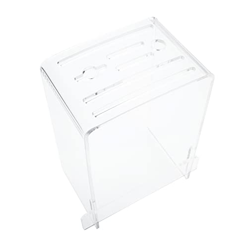 Alipis Transparent Acrylic Cutter Holder Multi Function Kitchen Storage Rack for Easy Organization Design for Clean Countertops for Knife and Utensil Storage