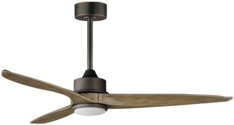 Maxim Lighting 88831CHL Woodwind - 3 Blade Ceiling Fan with Light Kit-14.5 Inches Tall and 52 Inches Wide, Finish Color: Charcoal Bronze