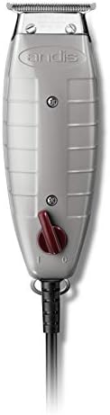 Andis 04710 Professional T-Outliner Beard & Hair Trimmer for Men with Carbon Steel T-Blade, Bump Free Technology – Corded Electric Beard Trimmer - Grey